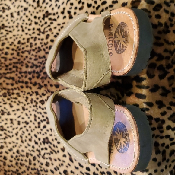 Binicoco Olive Leather Sandal Size 9 - Picture 6 of 7